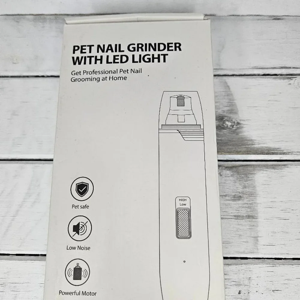 Brand New I-pure Pet Nail Grinder with LED Light for Med -Large Dogs